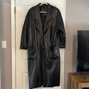 Siena Full Length Leather Coat